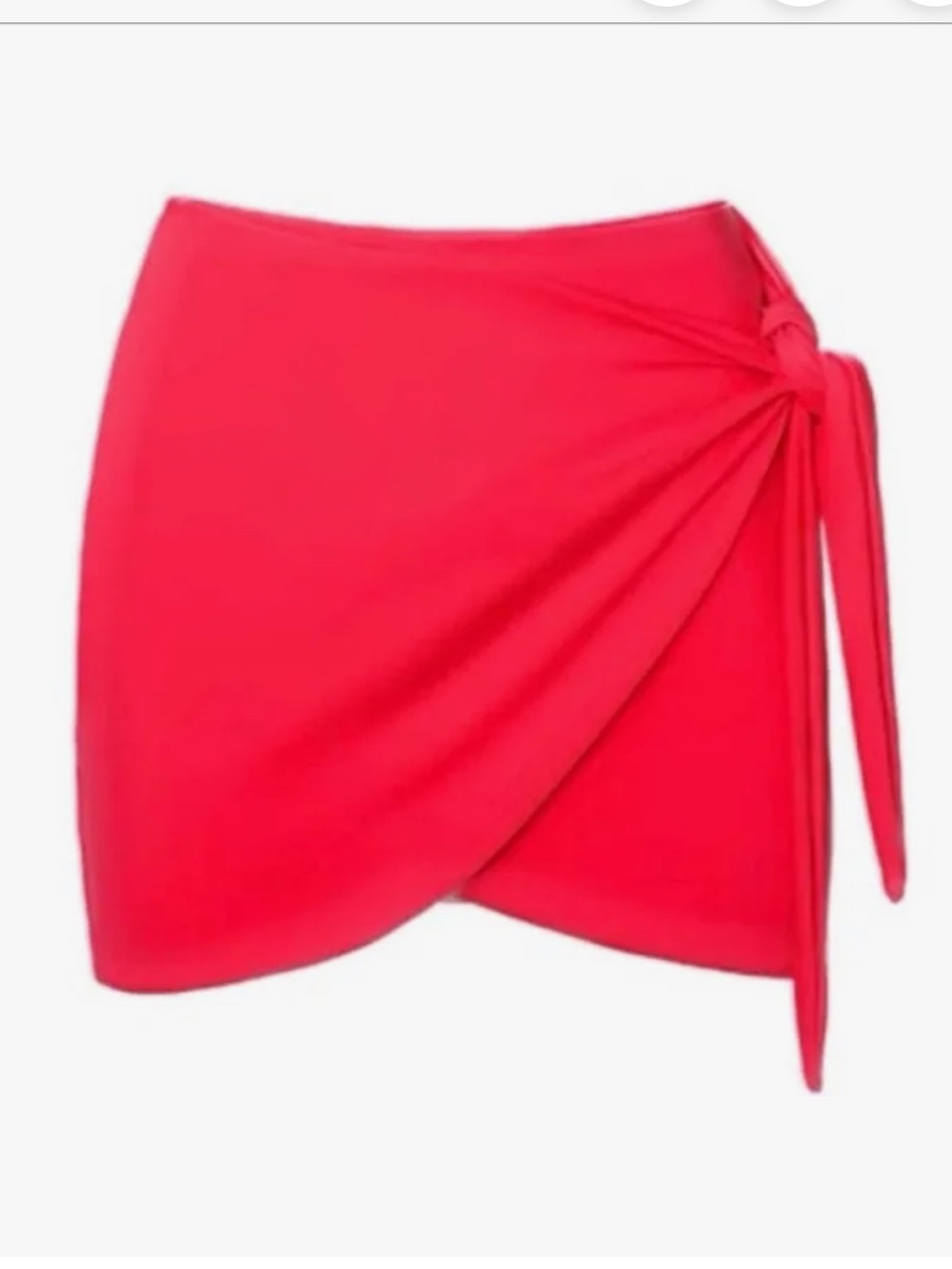 Mini Wrap Skirty - Hot Coral Women’s Swim Coverup